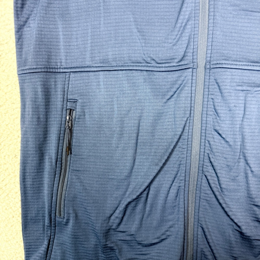 5.11 Tactical Mens Fleece Full Zip Jacket Blue Horizon Grid 72244 Large L - Picture 2 of 10
